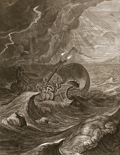 The Dioscuri Protect a Ship, 1731 by Bernard Picart